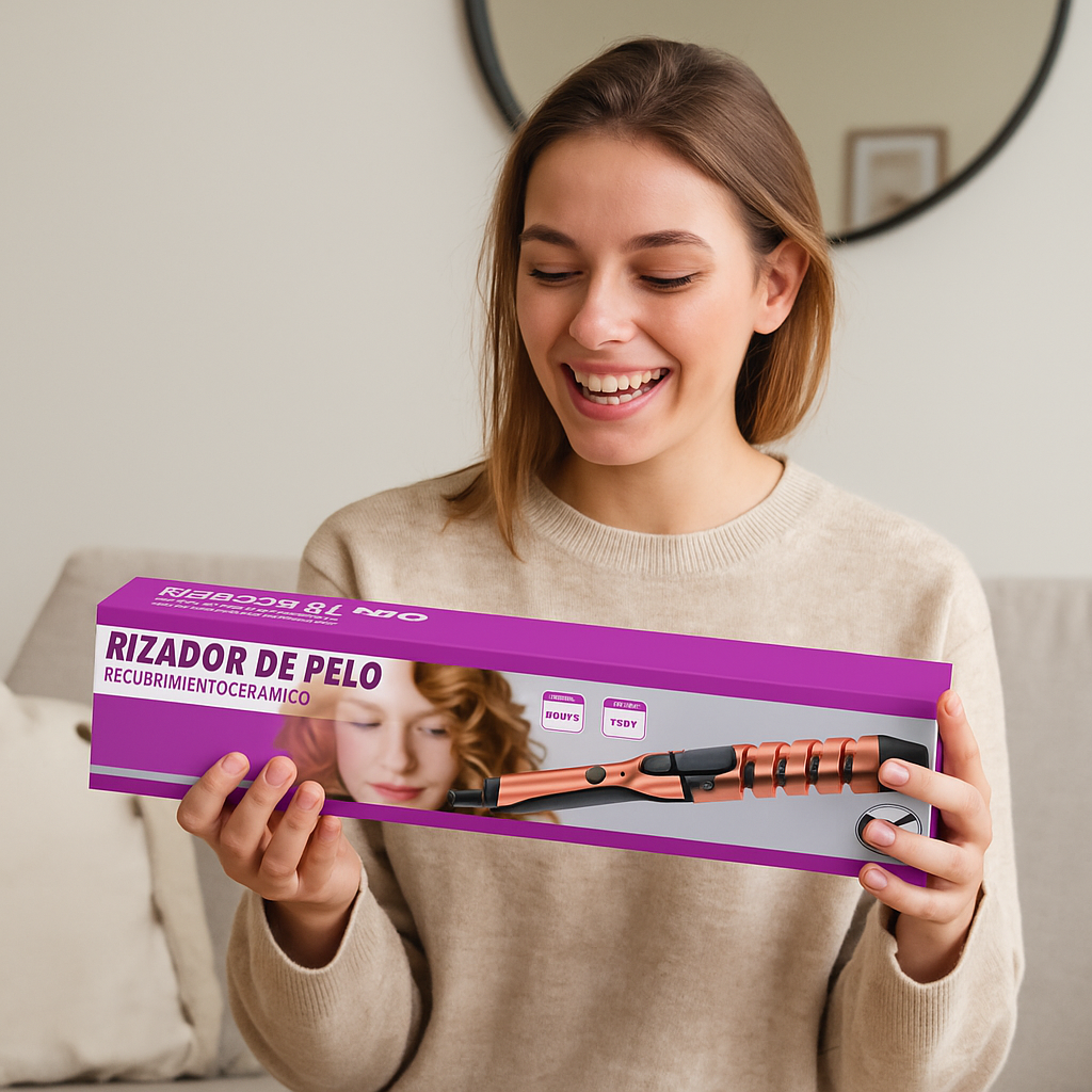 Rizador De Pelo De Cerámica Espiral