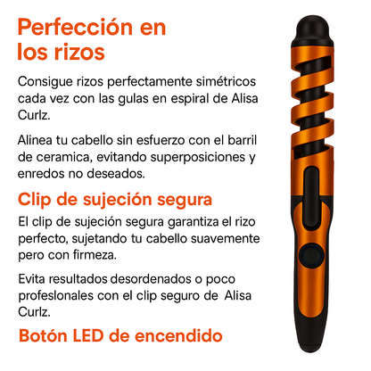 Rizador De Pelo De Cerámica Espiral