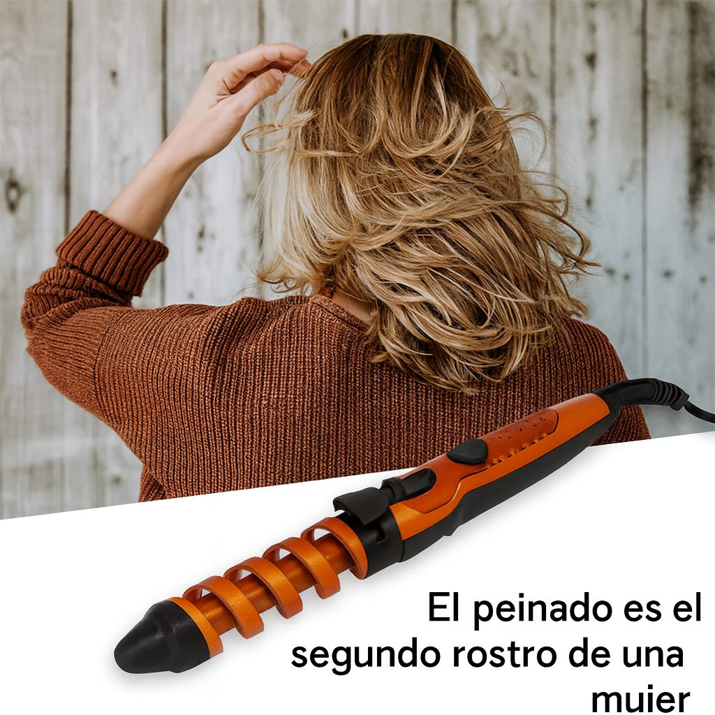 Rizador De Pelo De Cerámica Espiral